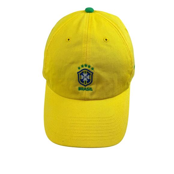 Vintage Nike Brazil Soccer Strapback Hat - Great Condition! - Picture 1 of 5